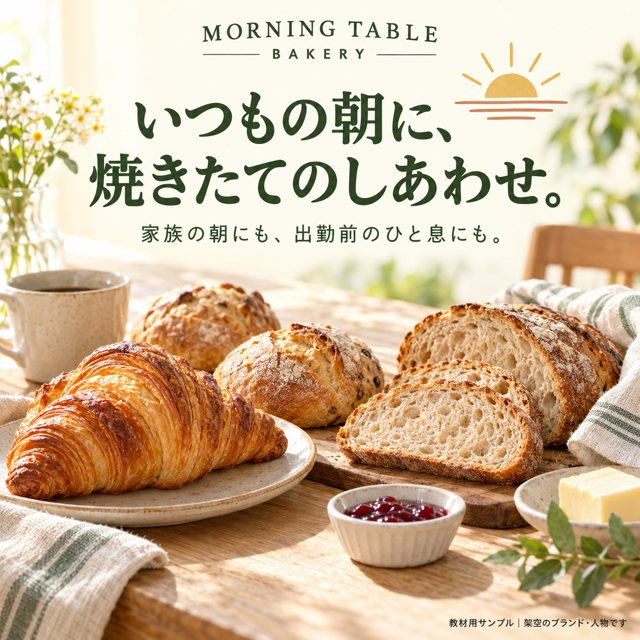 パン屋｜MORNING TABLE BAKERYの広告クリエイティブ