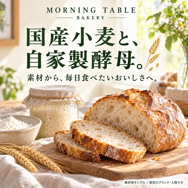 パン屋｜MORNING TABLE BAKERYの広告クリエイティブ