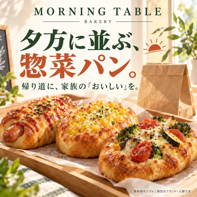 パン屋｜MORNING TABLE BAKERYの広告クリエイティブ