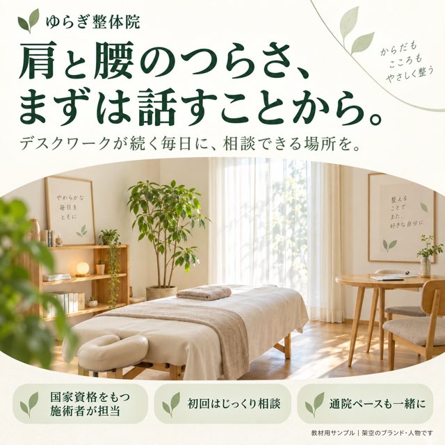 整体・接骨院｜ゆらぎ整体院の広告クリエイティブ