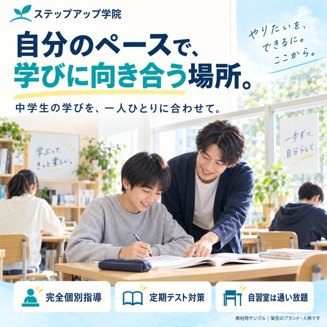 学習塾｜ステップアップ学院の広告クリエイティブ