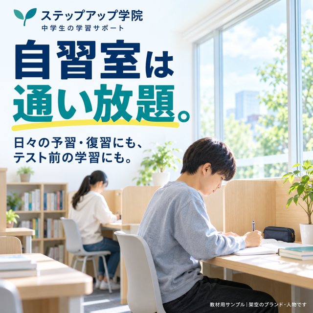 学習塾｜ステップアップ学院の広告クリエイティブ